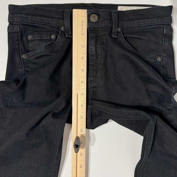 Rag & Bone USA Black Skinny Stretch Capri Jeans Women’s Size 27 (28Wx26.5L) J3 - Picture 8 of 9